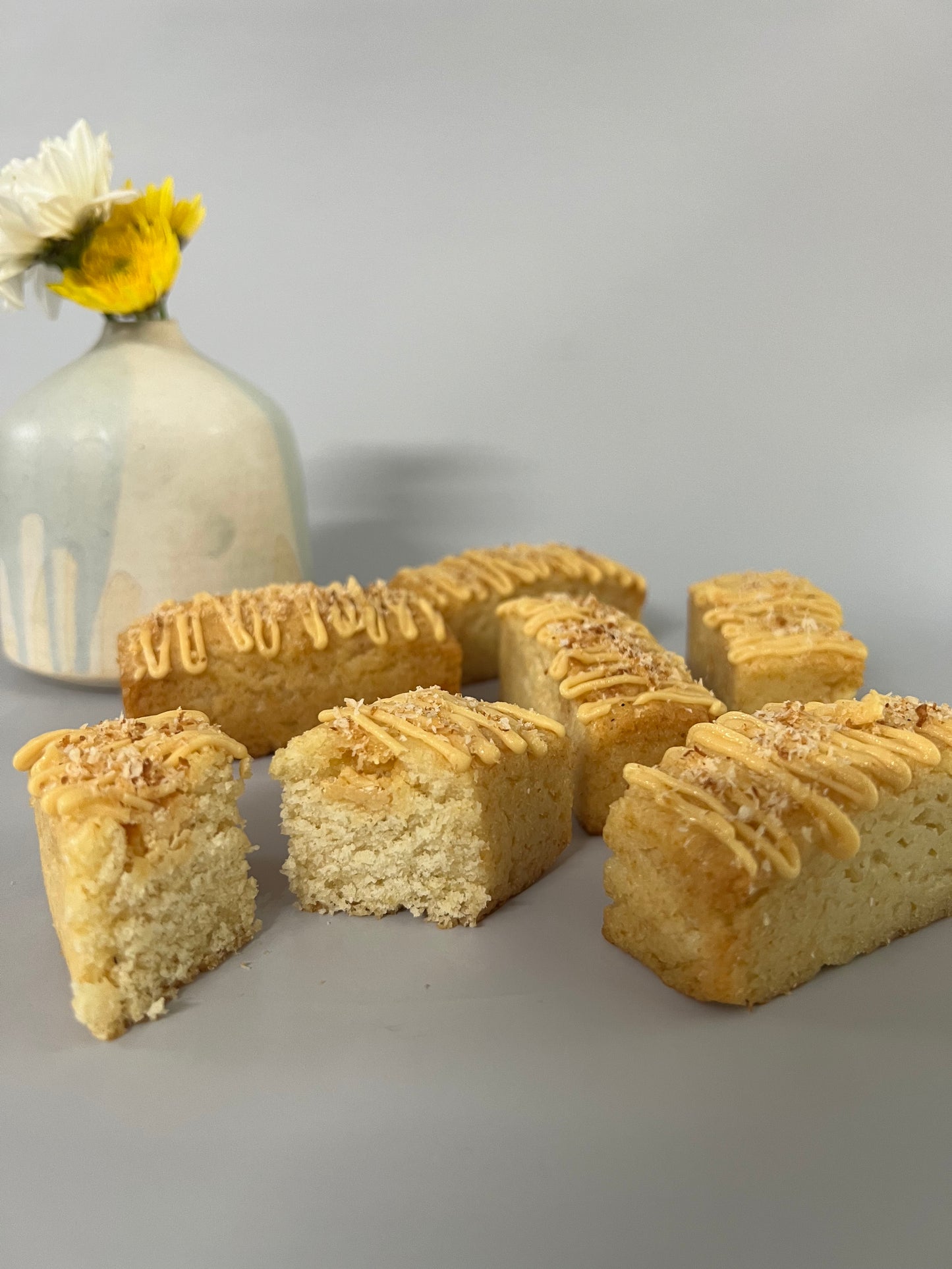 White Chocolate Coconut Brownie