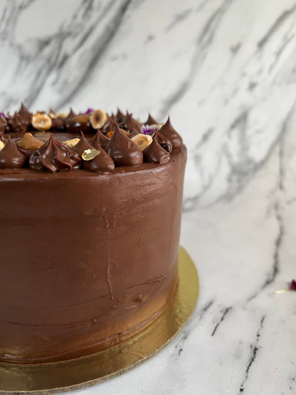 Chocolate & Almond Praline Cake