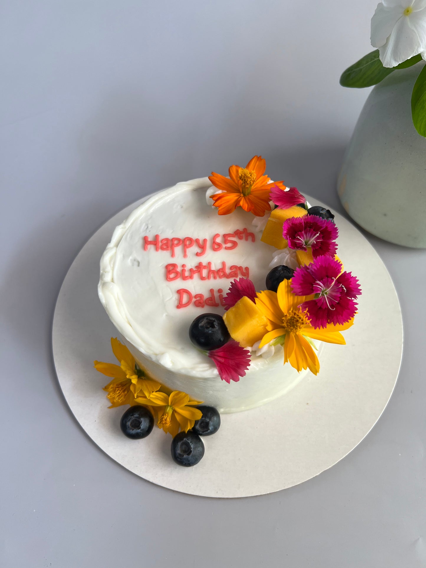 Vanilla & Blueberry Cake